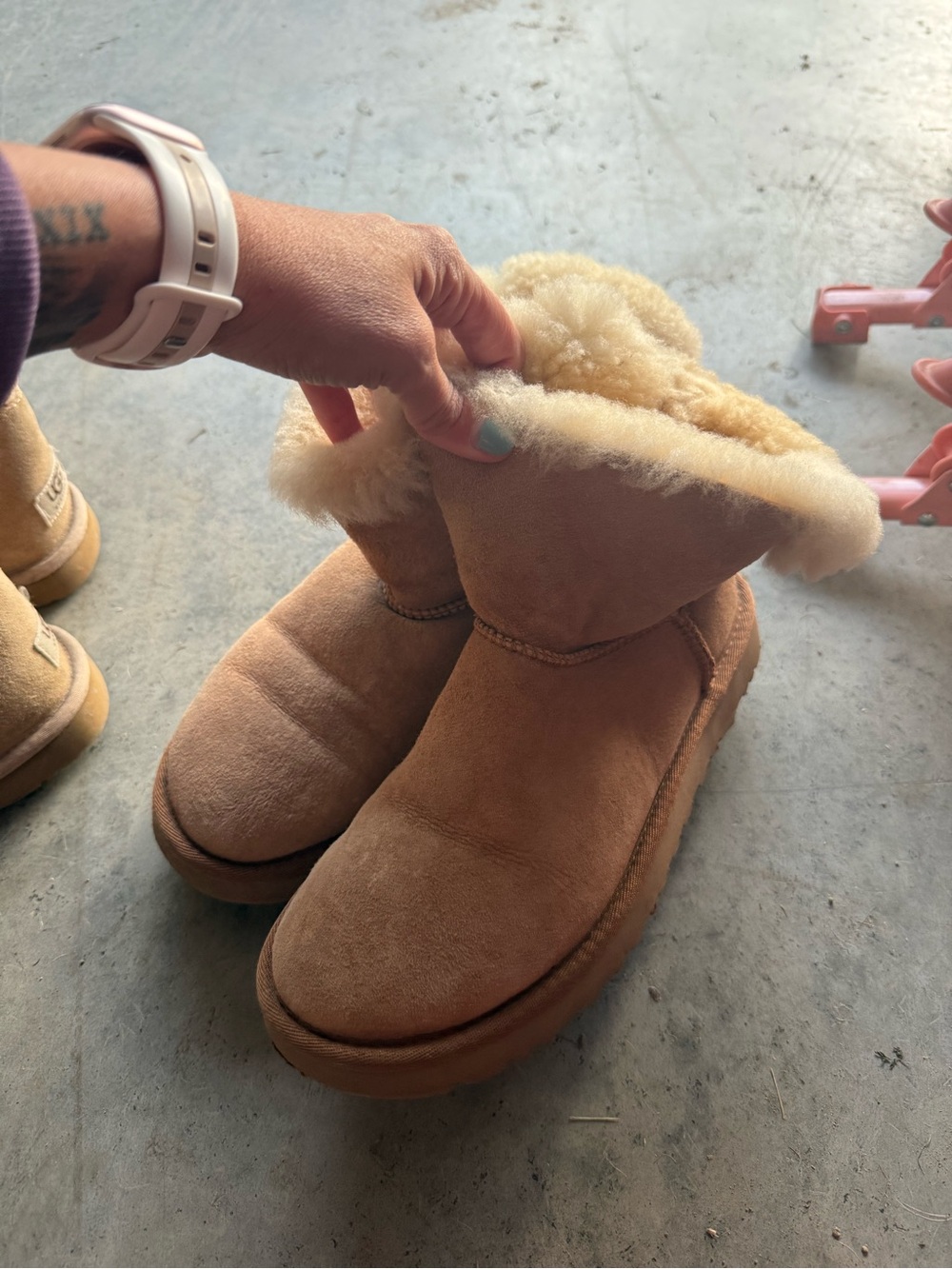 Cozy Plush Lined Tan Winter Boots for Women
